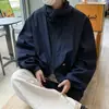 Cortavientos de Diseño Retro Japonés 2026 de Manga Larga para Hombre Otoño Chaqueta Exterior Fresca y Traviesa de Gama Alta