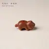 Cabeza de Oso Estéreo Suave y Linda Madera de Durazno Arte Accesorios DIY Accesorios Trenzados con Cuentas Cuentas Espaciadoras Pulsera Collar Joyería