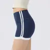 Shorts ajustados sin costuras de tiro alto color block con forma de durazno que levantan el trasero, sin líneas de ropa interior visibles, shorts deportivos para correr, fitness y yoga, para mujer