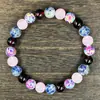 Temu Xiyin Tk Amazon Pulsera Popular Transfronteriza Pulsera de Piedra Natural Amatista Venta Caliente Europea y Americana Nuevo Al Por Mayor