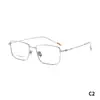 Gafas de Madera Geniales, Monturas de Gafas Cuadradas Delgadas Versátiles de Moda Sencillas y Modernas, Realzan tu Aura, Monturas de Gafas sin Graduación