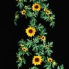 Simulación de girasol, flor de girasol, enredadera, flor artificial, enredadera de flores de plástico, joyería para el hogar, planta de sombra, planta verde colgante de pared sinuosa