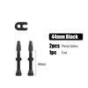 2 piezas/bolsa Válvula Francesa de Bicicleta Vástago de Válvula de Presión Aleación de Aluminio 40 mm 44 mm 48 mm 60 mm 80 mm