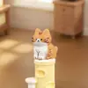Gato Brillante 3D Sentado Llavero Colgante de Accesorio de Resina para DIY Decoración Interior de Coche Adorno para Coche Decoración del Tablero