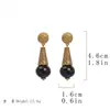 Pendientes Artísticos Retro Asimétricos de Corazón de Joyería Vintage de Segunda Mano Pendientes Trendy Coloridos de Perla de Vidrio Resistentes