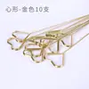 Changyi al por mayor clip para tarjetas metálico bañado en oro estilo coreano flor de apertura azul tarjeta de felicitación ramo de tarjetas tenedor de inserción de flor