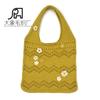 Bolsa de Ombro de Lã Bordada à Mão Crochê Amazon Portátil Transfronteiriça Artesanal Bolsa de Compras Tecida Estilo Mori Girl Tricô