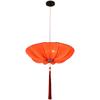 Lámpara de araña de estilo chino, estilo océano, tela, platillo volador, antigua, creativa, casa de té, salón de té, restaurante, olla caliente, lámparas de restaurante
