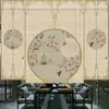 Cortina de Bambu Impressa Cortina de Porta Divisória Guarda-sol Tela Decorativa Cortina de Enrolar Estilo Chinês Retro Estilo Zen Doméstico