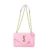 Bolso Cruzado de Hombro Único de Moda Europea y Americana Transfronterizo, Bolso Cuadrado Pequeño de Lujo de Gama Alta para Mujer, Bolso Sobre de Cadena de Charol Brillante