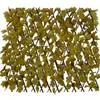 Muro de Cerca Artificial Transfronteiriço com Folhas Verdes, Cerca de Madeira, Flores Artificiais, Decoração de Jardim, Madeira Plástica, Cerca de Planta Verde em PVC