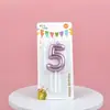 Vela digital transfronteriza con forma de pastel de cumpleaños, color dorado, Tuhao, color caramelo, corona de mariposa, vela digital