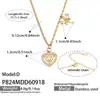 Corrente de Clavícula Estilo Coreano Mais Vendida Cruzada Aço Inoxidável Banhado a Ouro 18k Pingente de Coração com Zircônia Colar de Clavícula Joias para Mulheres