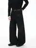 Ropa de Hombre Fengshe / Tendencia Primavera y Otoño Retro Americano Lavado Negro Teñido con Barro Pantalones de Mezclilla Rectos Holgados para Hombres y Mujeres