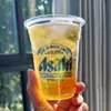 Taza de Cerveza Desechable Comercial Estilo Celebridad de Internet Camping Barbacoa Cena Taza para Bebidas Frías Cerveza Artesanal Plástico Desechable Copa de Vino