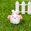 Lindo Conejito Volador Pequeño Micro Paisaje Pequeños Adornos Bonsái Suculento Simulación Animal Pequeño Pequeños Adornos Decoraciones