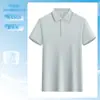 Camisa polo de color liso de algodón de fibra larga con cuello, camiseta unisex de manga corta para negocios, ropa de trabajo corporativa con logotipo bordado o estampado