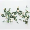 Flores Artificiales para Decoración de Mesita de Noche, Arreglo de Habitación de Boda, Enredaderas de Flores Decorativas, Sofá de Dormitorio de Casa Nueva, Enredaderas de Flores Falsas para Boda