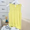 ¡Muy picante! Chaleco de yoga fino, de secado rápido, transpirable, con sensación de "piel desnuda", elástico, adelgazante, top deportivo sin mangas para mujer, verano