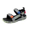 Sandálias Plus Kids Verão Exportação Transfronteiriça Novo Sandálias de Praia Vazadas para Meninos Solado Macio Antiderrapante Velcro Sapatos Infantis