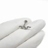 F136 titanio serpentina pendientes de fondo plano venta caliente transfronteriza fabricantes aleación de titanio G23 joyería para piercing de cuerpo humano uñas para labio uñas para lengua