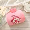 Bolsa de agua caliente de peluche linda de PVC para llenar de agua, doble bolsa de agua caliente para manos, tesoro cálido, tesoro para calentar manos, bolsa para calentar el vientre, compresa caliente para el vientre
