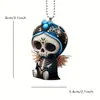 Cross-border Novo Cartoon Crânio Acrílico Cabides de Carro Halloween Tree Hangers Halloween Home Decorações