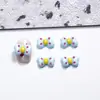 Decorações de Arte para Unhas Desenho de Doces, Acessórios de Unha 3D Fofos, Bolo de Coração Temático de Comida, Acessórios de Unha Vestíveis de Laço