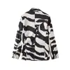 Ropa Europea y Americana Transfronteriza Aliexpress Popular Otoño Nueva Moda Estampado Animal Solapa Manga Larga Chaqueta de Traje