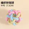Brinquedo de morder em formato de macaron para cães, bola de brinquedo dental TPR durável e que alivia o tédio para cães de pequeno e médio porte