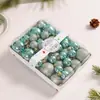 Adornos Navideños Transfronterizos, Juego de 42 Piezas, Decoraciones Colgantes para Árbol de Navidad, Decoraciones en Caja