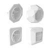 Molde de silicona para caja de almacenamiento de cristal epoxi Zibo DIY con rombos multilaterales para velas de yeso y decoración de tazas