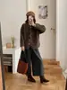 Cárdigan casual de forro polar tipo borrego sintético para mujer, de manga larga, corte holgado, chaqueta cálida de forro polar, colección otoño/invierno 2026