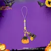 Amazon Halloween Llavero Colgante de Terror Calavera Fantasma Dibujo Animado Calabaza Gato Colgante para Bolsa Lanyard