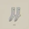 Calcetines de altura media Zhuzhi para hombre y mujer, estilo de pareja, versátiles, de moda, sin costuras, estilo japonés, calcetines largos deportivos de algodón puro, absorbentes de sudor