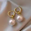 Transmissão ao Vivo de Cao Shi dos Novos Brincos Delicados de Pérolas Imitação, Joias Elegantes Femininas Brilhantes Cravejadas de Diamantes, Acessórios Populares da Princesa