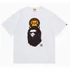 24 Tendencia Caliente de Verano en Línea: Camiseta bAPe Cabeza de Mono, Diseño Camuflaje, Camiseta Unisex de Manga Corta con Cuello Redondo