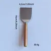 Cuchillo para Queso de Madera de Haya Acero Inoxidable en Stock Transfronterizo, Cuchillo para Queso, Cubiertos Estilo Occidental, Herramienta para Queso de Cocina y Horneado, Cuchillo para Mantequilla