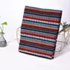 Estilo étnico tela de algodón y lino Ropa zapatos tela para sofás cortinas tela para manteles procesamiento de retazos de tela hechos a mano DIY