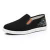 Sapatos casuais masculinos de lona finos e respiráveis para o verão, mocassins versáteis e estilosos, tênis casuais
