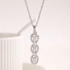 Collar Colgante de Moda Transfronterizo Aliexpress Lujo Ligero con Circonita para Mujer, Cadena para Clavícula de Gama Alta de Nicho Completamente Diamantada, Venta al por Mayor desde el Fabricante