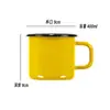 Taza de Agua de Hierro Esmaltado Clásica Jarra de Té Nostálgica Antigua Cepillado de Dientes Infantil Personalizada Personalizada Vasos para Enjuague Bucal Licor Hogar