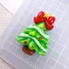 Série de Natal Boneco de Neve Floco de Neve DIY Cola Cremosa Furo Fivela de Sapato Grampo de Cabelo Patche para Geladeira de Carro Elétrico Material