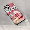 Funda Protectora Anti-Caídas para Teléfono Móvil iPhone17 Collage de Labios Cereza Retro Americano Graffiti Apple 13Promax