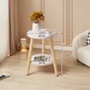 Mesa de centro redonda pequena mesa de café sala de estar simples casa mesa lateral de sofá quarto mesa de cabeceira mesa de varanda mini minimalista criativa