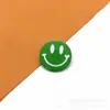 Broche de metal com pintura spray de rosto sorridente, broche redondo de rosto sorridente fofo, acessórios para roupas e bolsas, fornecimento de fabricantes