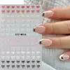 Adesivos de Unhas Artísticas Novos Transfronteiriços Ins Franceses Dopamina Coloridos Fofos Laços Pequenos Micro-Esculpidos Adesivos de Unhas Atacado