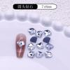 Joias de Diamante para Nail Art com Formato Especial e Fundo Plano Brancas Atacado Diamante Coração de Vidro Diamante Gota d'Água Strass Acessórios de Unha Vestíveis DIY