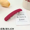 Grampo de Cabelo Minimalista Estilo Coreano Bico de Pato para Mulheres, Presilha Lateral de Alta Qualidade para a Parte de Trás da Cabeça, Presilha Versátil com Letra Grande, Acessório de Cabelo Elegante