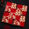 Bolsas de Envelope Vermelho para Casamentos, Itens Criativos para Bloqueio de Porta de Casamento, Caractere de Dupla Felicidade, Pequenas Bolsas de Dinheiro da Sorte, Novos Suprimentos de Casamento Modelo 2026